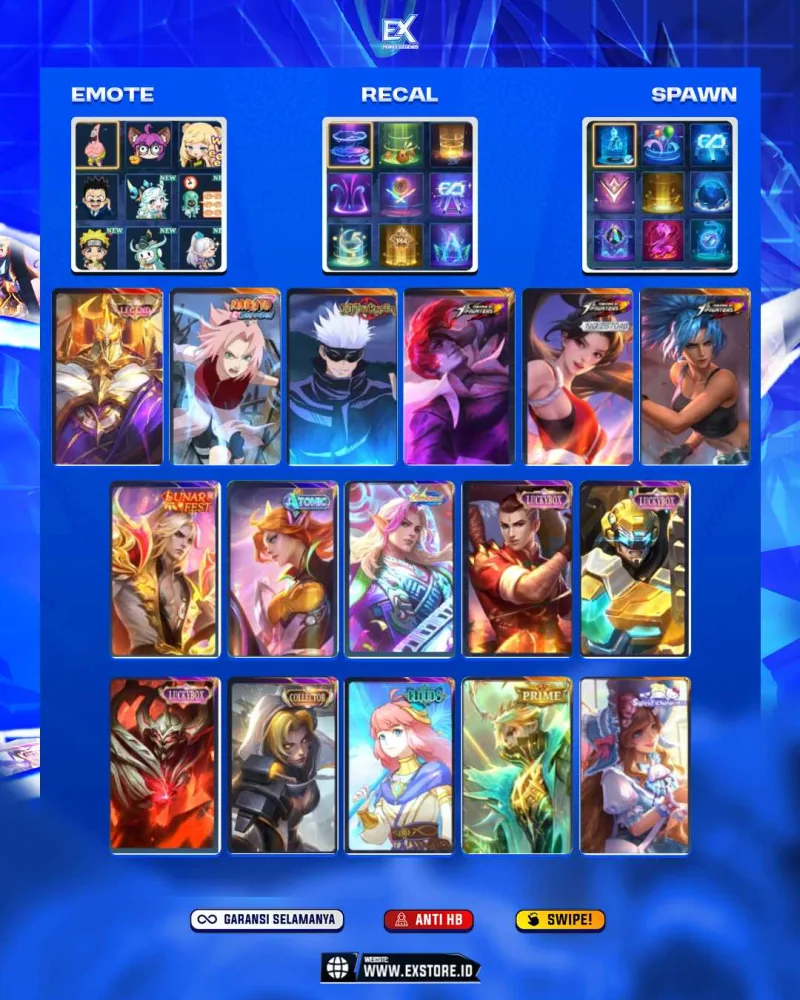 JOHSON LEGEND + XAVIER JJK + KALEYA NARUTO + CHOU KHOF