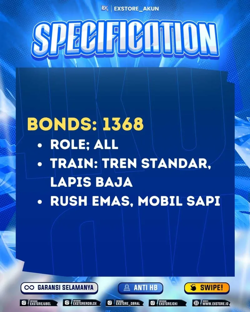 BONDS 1368 + ROLE ALL