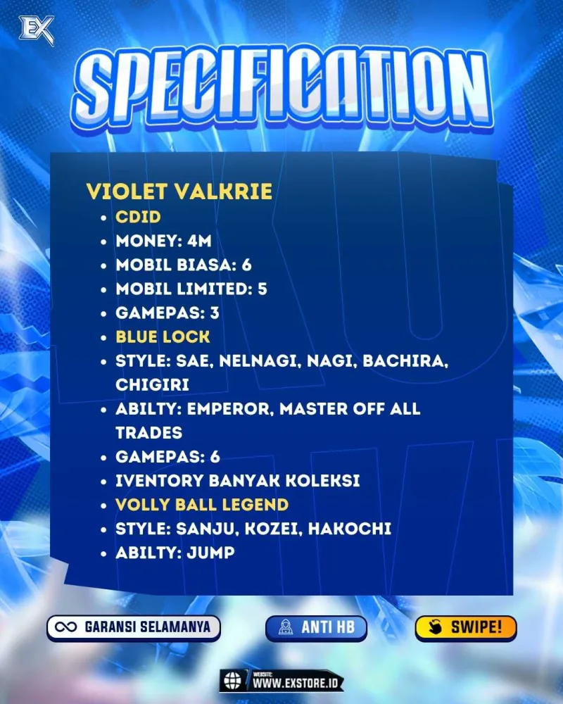 VIOLET VALKYRIE AVATAR ACCOUNT