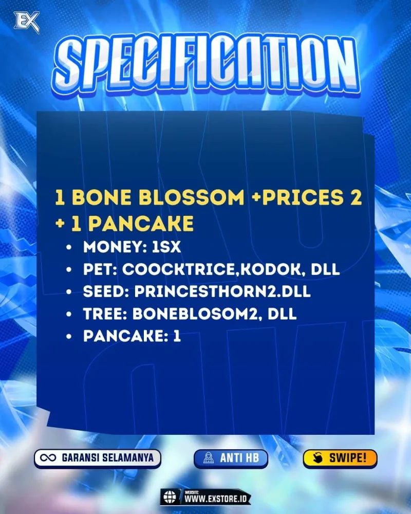 PANCAKE +  BONE BLOSSOM + PRINCESS THORN