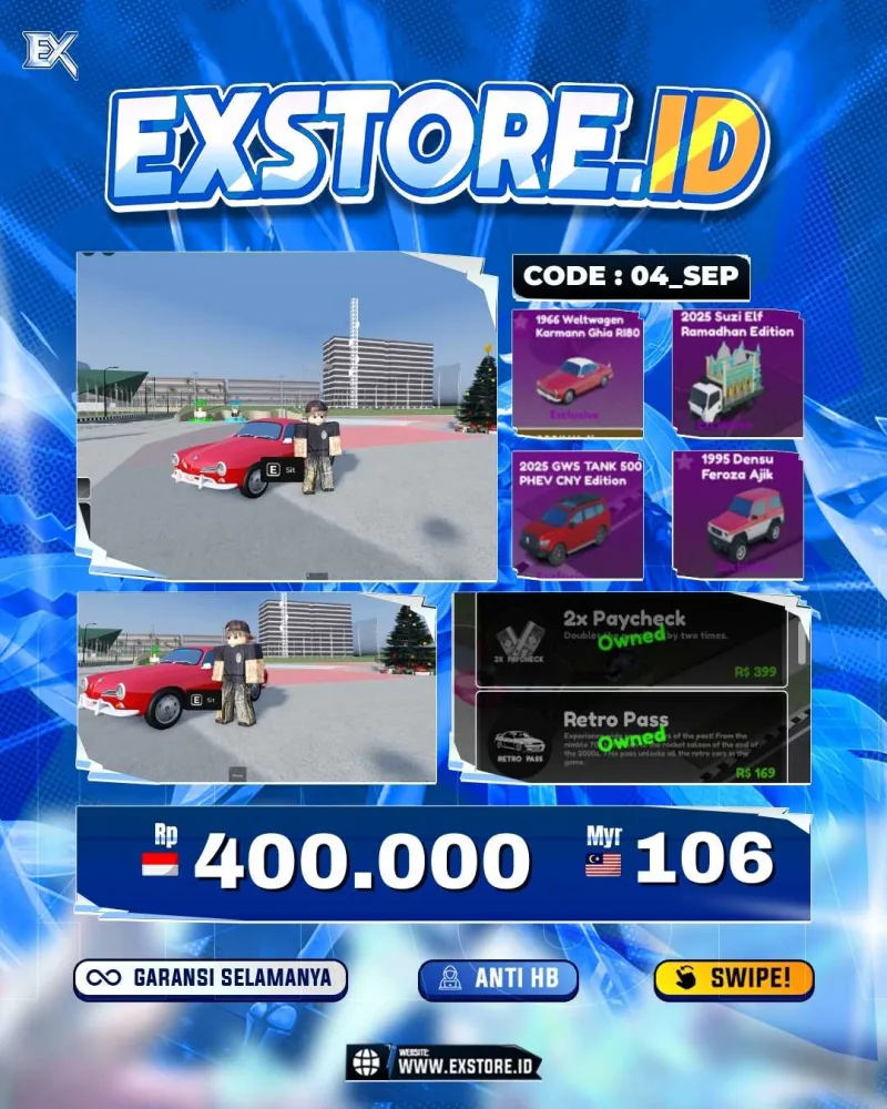 LIMITED CARS 79 + GAMEPASS 8