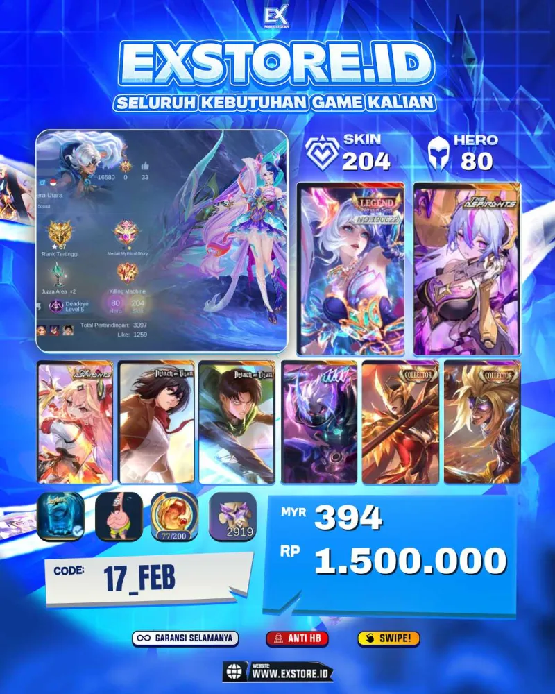 LAYLA LEGEND + VEXANA ASPIRANTS + FANNY AOT